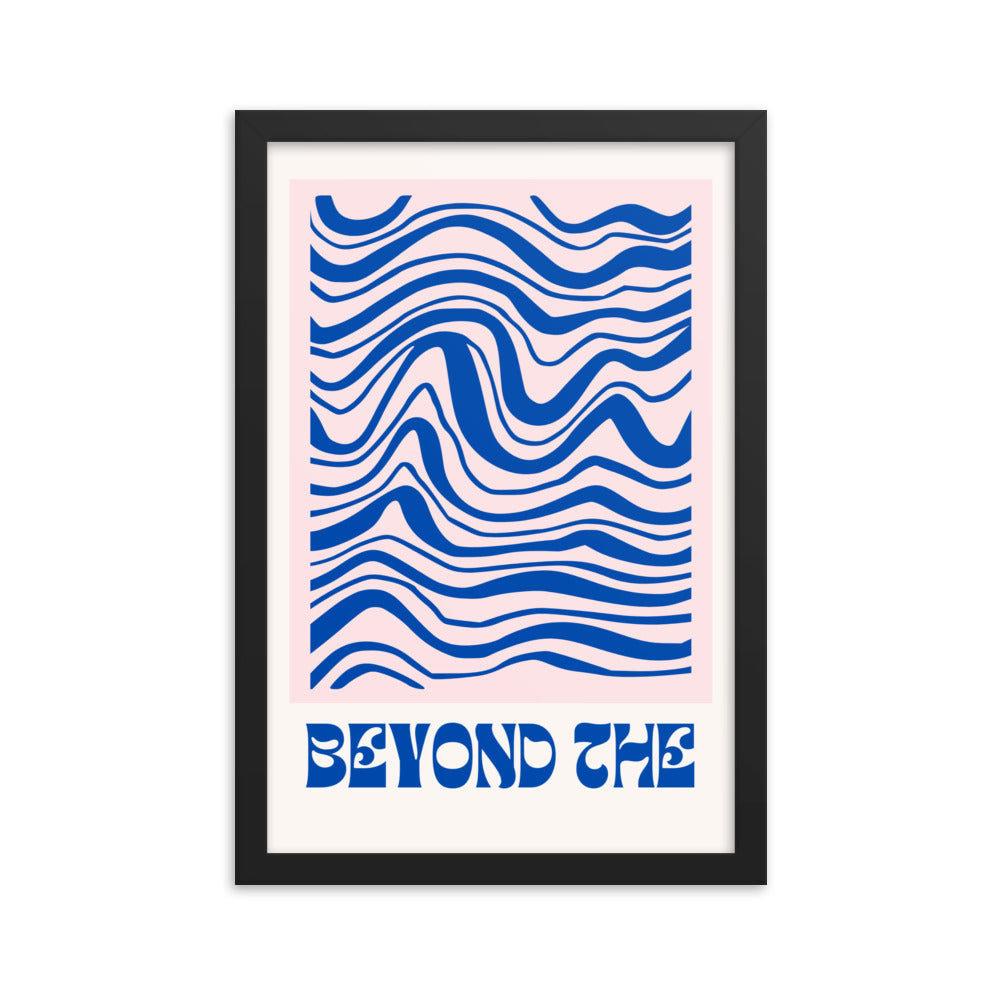 Beyond The Wave framed poster