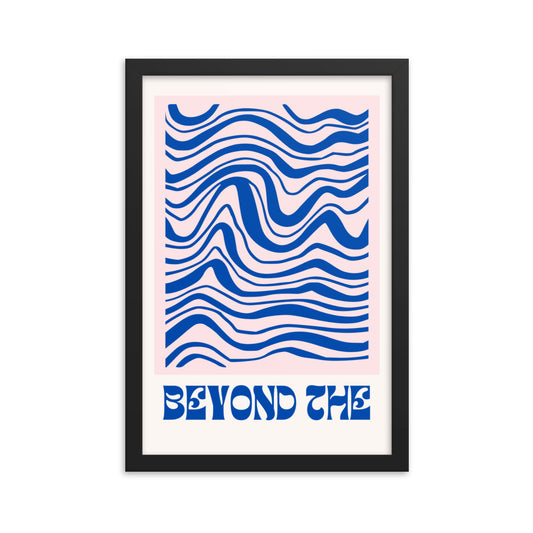Beyond The Wave framed poster